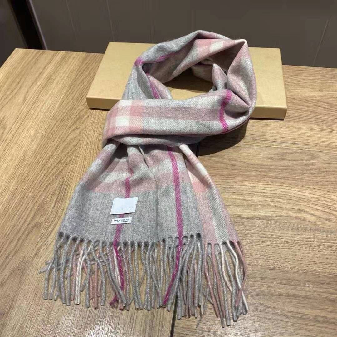 Stylish Women Cashmere Designer Scarf Full Letter Printed Scarves Soft Touch Warm Wraps Autumn Winter Long Shawls Brown White