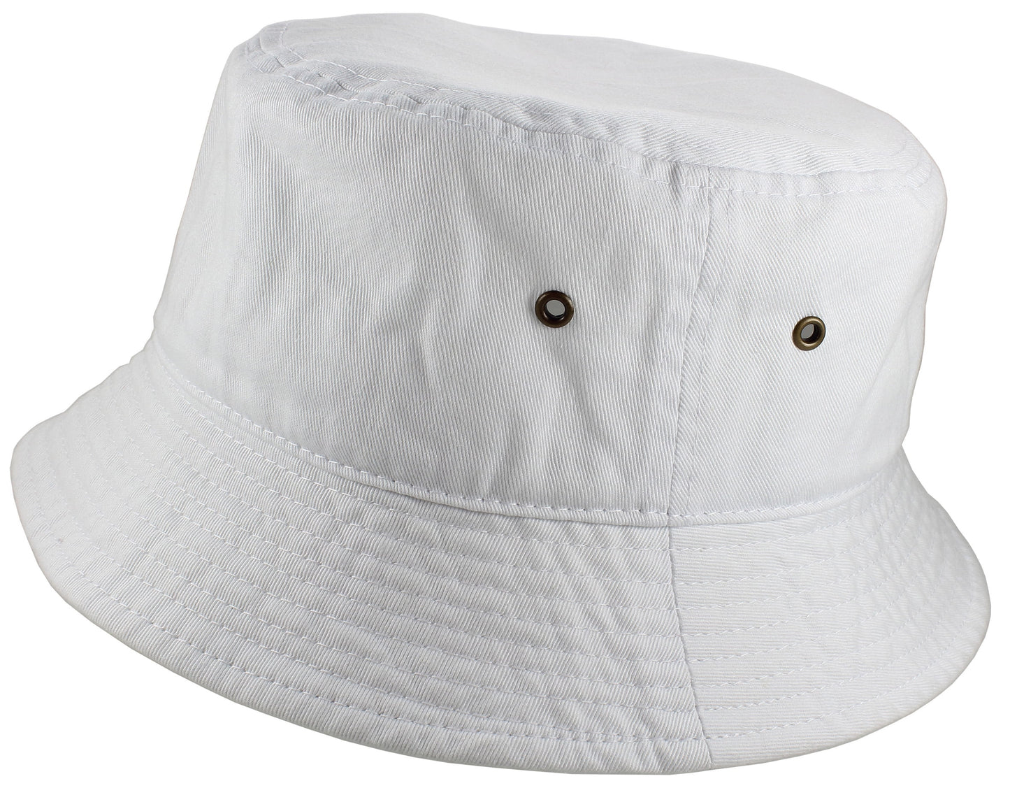 Bucket Hat 100% Cotton Packable Summer Travel Cap. Neon Green-L/Xl