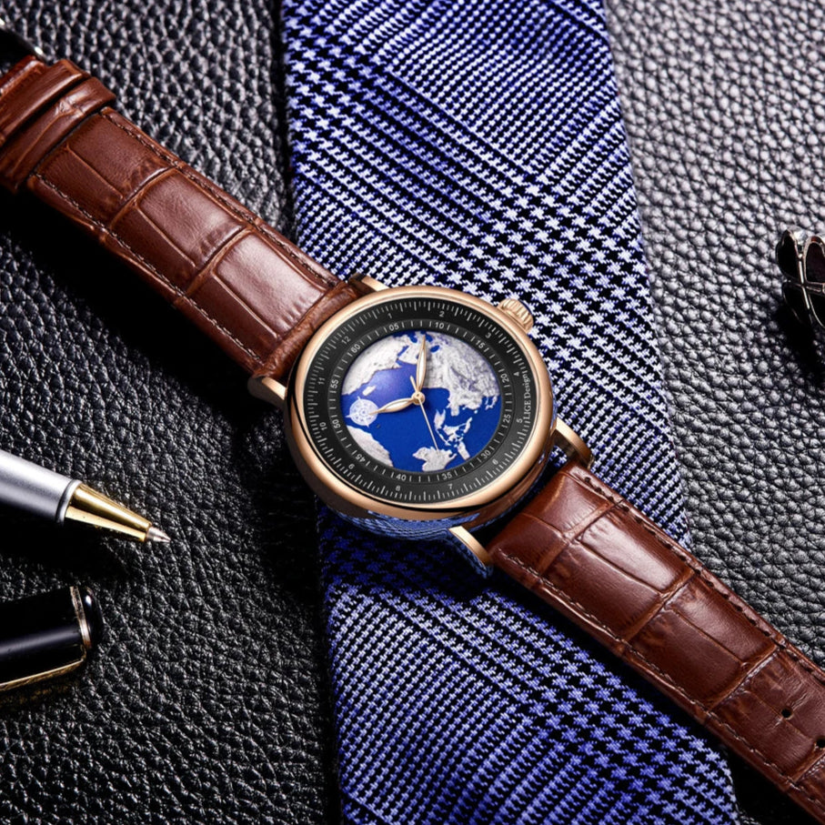 Creative Earth Quartz Wristwatch