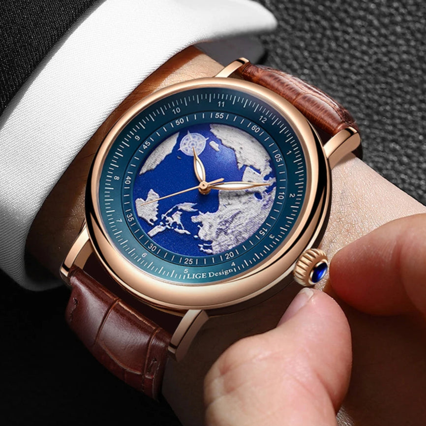 Creative Earth Quartz Wristwatch