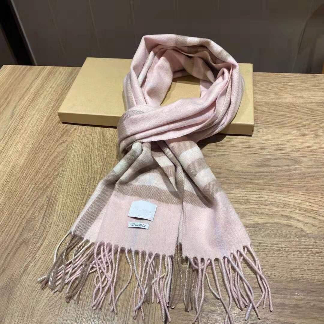 Stylish Women Cashmere Designer Scarf Full Letter Printed Scarves Soft Touch Warm Wraps Autumn Winter Long Shawls Brown White