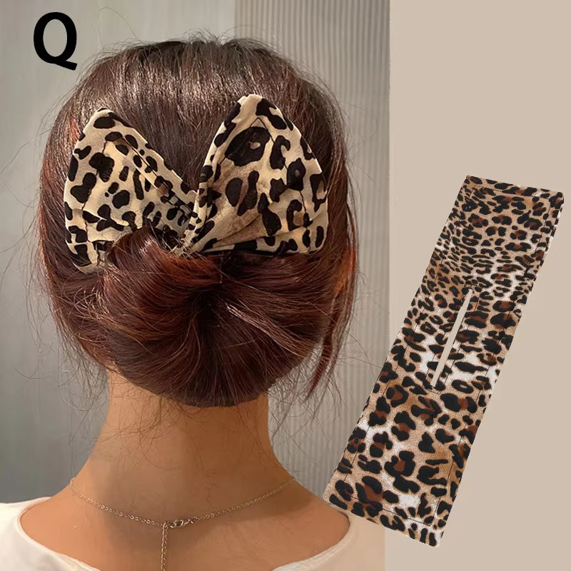 Fashion Magic Twist Clip Lazy Headband Hair Braider Curler Bow Barrette Elegant Donut Bun Maker Tool Scrunchies Hair Accessories