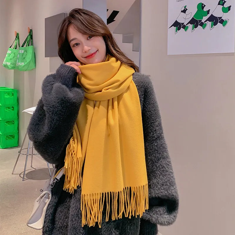 Stylish Women Cashmere Designer Scarf Full Letter Printed Scarves Soft Touch Warm Wraps Autumn Winter Long Shawls Brown White