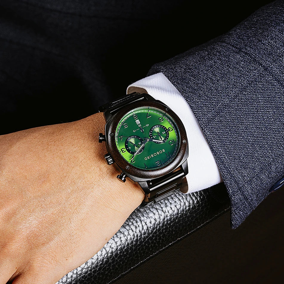 Stainless Steel Chronograph Watch